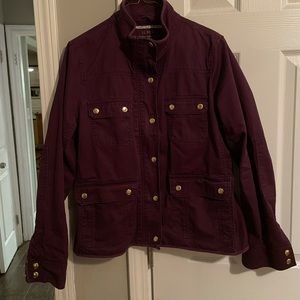 J. crew Downtown field jacket burgundy